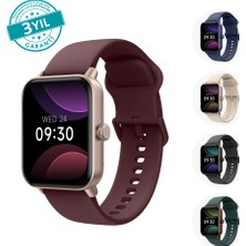 ttec Tempus 44 mm,  Dikdörtgen Kasa, İOS ve Android Uyumlu, 22mm Değiştirilebilir Kordonlu, Akıllı Saat Yakut Kırmızısı 2S13WV3