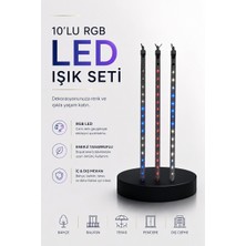 Nilavia Dekoratif Ortam Aydınlatması Rgb LED 10’lu Çubuk Seti - AL002A-62W777