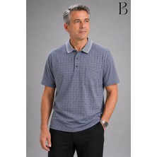 BURSPA Rahat Kesim Yakalı Cepli Erkek Baba Yazlık T-Shirt