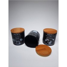 Empressco Şık 3 Parça Baharat Takımı, 12 Cm, Tebeşir Siyah