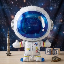 Parti Dükkanı Astronot Folyo Balon 60X52 cm Helyum Uyumlu Uzay Temalı Doğum Günü Balonu Space Party Astronot Parti Süsü