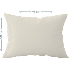 Casadora Baby Bej %100 Pamuk Saten Yastık Kılıfı 50 x 70 cm