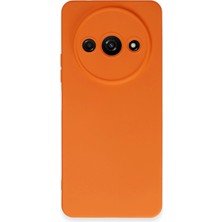 Modamizo Mey Ithalat® Redmi A3 4g Kılıf Nano Içi Kadife Silikon - Turuncu