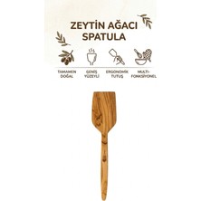 Kamptek Kamp Teknolojisi Kamptek Ahşap Doğal Zeytin Ağacından Standart Spatula 27 cm