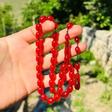 Tesbih Pasajı Usta Imzalı Sıkma Ateş Kehribar Tesbih