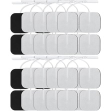 Empressco 10 Paket, 40 Adet 5x5 cm Tens Elektrod Pedi, Güçlendirilmiş Yapışkanlı