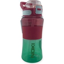 Noki Su Matarası Tritan Pipetli Kapak Çift Renk 700 ml Kırmızı
