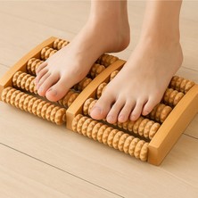 Empressco Doğal Ahşap Ayak Masaj Aleti, Refleksoloji Roller ile Rahatlatıcı Taban Masajı