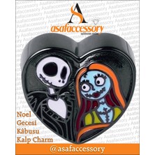 Noel Gecesi Kabusu Kalp Charm Siyah