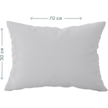 Casadora Baby Gri %100 Pamuk Saten Yastık Kılıfı  50 x 70 cm
