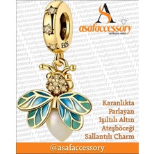 Işıltılı Gold Ateşböceği Charm Asafaccessory Sarı