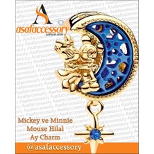 Gold Ay Charm Asafaccessory Sarı