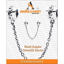 Ebedi Kalpler Güvenlik Zinciri Charm Asafaccessory Gümüş