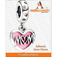 Mom Charm Gümüş Kaplama