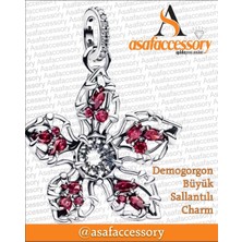 Demogorgon Büyük Sallantılı Charm Asafaccessory Kırmızı
