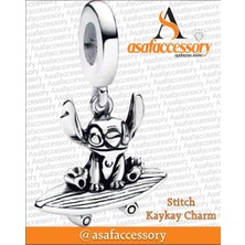 Stitch Kaykay Charm Asafaccessory Gümüş
