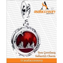 Stranger Things Ters Sallantılı Charm Asafaccessory Gümüş
