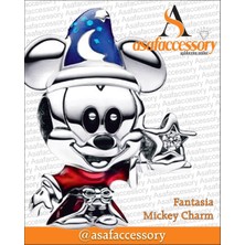 Fantasia Mickey Charm Gümüş
