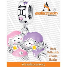 Ikizler Burç Charm Asafaccessory Pembe