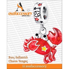 Yengeç Burcu Figür Charm Asafaccessory Kırmızı
