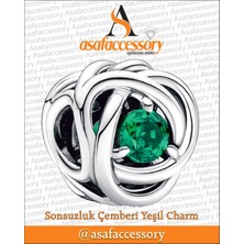 Sonsuzluk Çemberi Charm /asafaccessory Yeşil