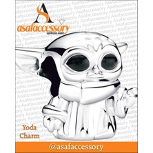 Star Wars Yoda Charm Gümüş Kaplama