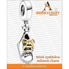 Bebek Ayakkabısı Sallantılı Charm Gümüş