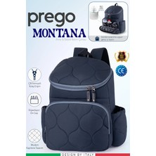 Prego Montana Gri Bebek Bakım Çantası Ergonomik Tasarım ve Su Geçirmez Malzeme ile Geniş Kapasite