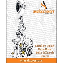 Güzel ve Çirkin Belle Prenses Charm Asafaccessory Sarı