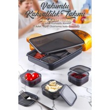 Kitchen Life 7 Parça Vakum Kapaklı Sızdırmaz Hava Almaz Kahvaltıık Seti - Kahvaltılık