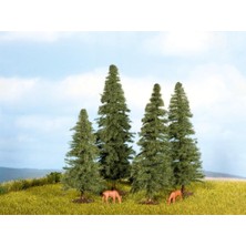 Noch 25232 Köknar Ağaçları, 4 Adet, 8-12 Cm. Diorama Malzemesi