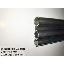 K&S 17119 Paslanmaz Çelik Yuvarlak Boru -0,7 Mm. Çeper