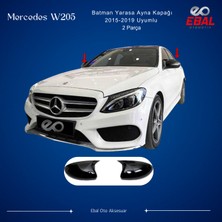 Ebal Oto Mercedes W205 2015-2019 Piano Black Batman Yarasa Ayna Kapağı
