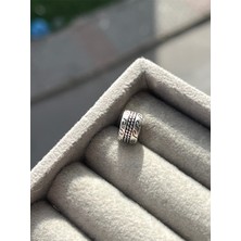 Asaf Accessory Antik Desen Klips Charm Asafaccessory Gümüş