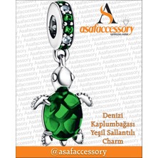 Asaf Accessory Kaplumbağa Charm Sallantılı Asafaccessory Yeşil