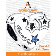 Asaf Accessory Thankful Kalp Charm Asafaccessory Mavi