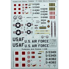 Microscale 72004 1/72 Ölçek, F-102 A Decals