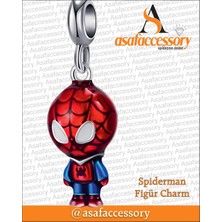 Asaf Accessory Sallantılı Örümcek Adam Figür Charm Asafaccessory Kırmızı