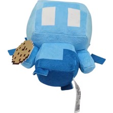 Charmer Princesses Minecraft Peluş Oyuncak Axoloti Peluş Allay 20 cm Kurabiye Tutan Mavi Peluş Ithal