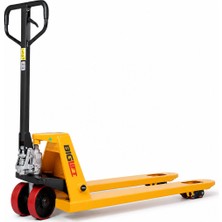 Biglift Dfe 25K 2,5 Ton Kırmızı Teker Manuel Transpalet Palet Taşıma Yük Kaldırma Çatal Boyu 115X54 cm