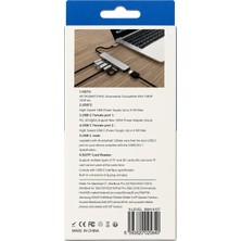 X-Level 7 Port Type-C Hub Dönüştürücü (Macbook, iPad Uyumlu 100W)