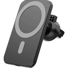 Pukotech 15W Magsafe Iphone Uyumlu 11-12-13-14-15 -16 -17 Pro-Pro Max Uyumlu Magnetic Araç Telefon Tutucu