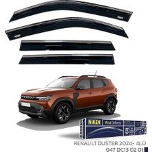 Renault Duster ile Uyumlu Niken Kromlu Cam Rüzgarlığı 4lü Set 2024 ve Üstü