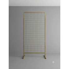 Özlüce Raf 90X190 Ayaklı Tel Pano Gold Boyalı