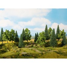 Noch 24620 Karışık Orman Ağaçları, 8 Adet, 10-14 Cm. Diorama Malzemesi