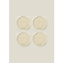 Bon Appetit Porselen Pasta Tabağı 4'lü Krem (21 Cm)