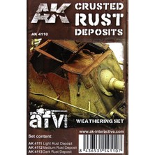 Ak Interactive Ak 4110 3X35 Ml. Pas Öbekleri Efekti, Enamel Model Boyası Seti