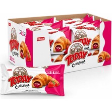 Elvan Today Kruvasan 20×40 g – Çilek Dolgulu, Buğday Unlu, Bitkisel Yağlı Yumuşak Atıştırmalık, Türkiye Menşeli