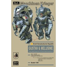 Hasegawa 64117 1/35 Ölçek, Gustav & Melusine, Panzer Kampf Anzug Ausf G & Panzer Kampf Anzug Ausf M, Maschinen Krieger Serisi,