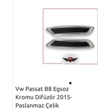 Onkar Passat B8 Egsoz Kromu Difizör 2015- Paslanmaz Çelik